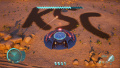 Napis "KSC" wykonany przez Kenexa w grze Destroy All Humans!